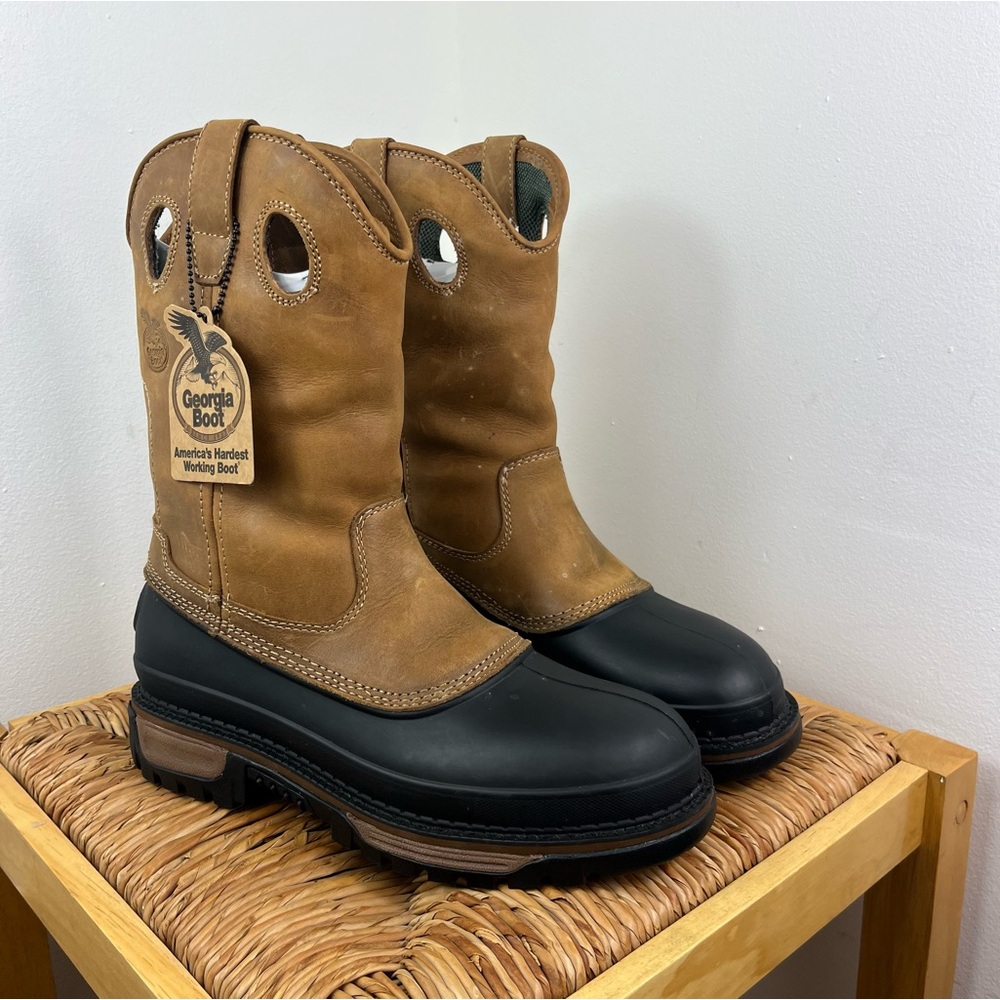NWT Georgia Boot Muddog Wellington Work Boot Sz 9W